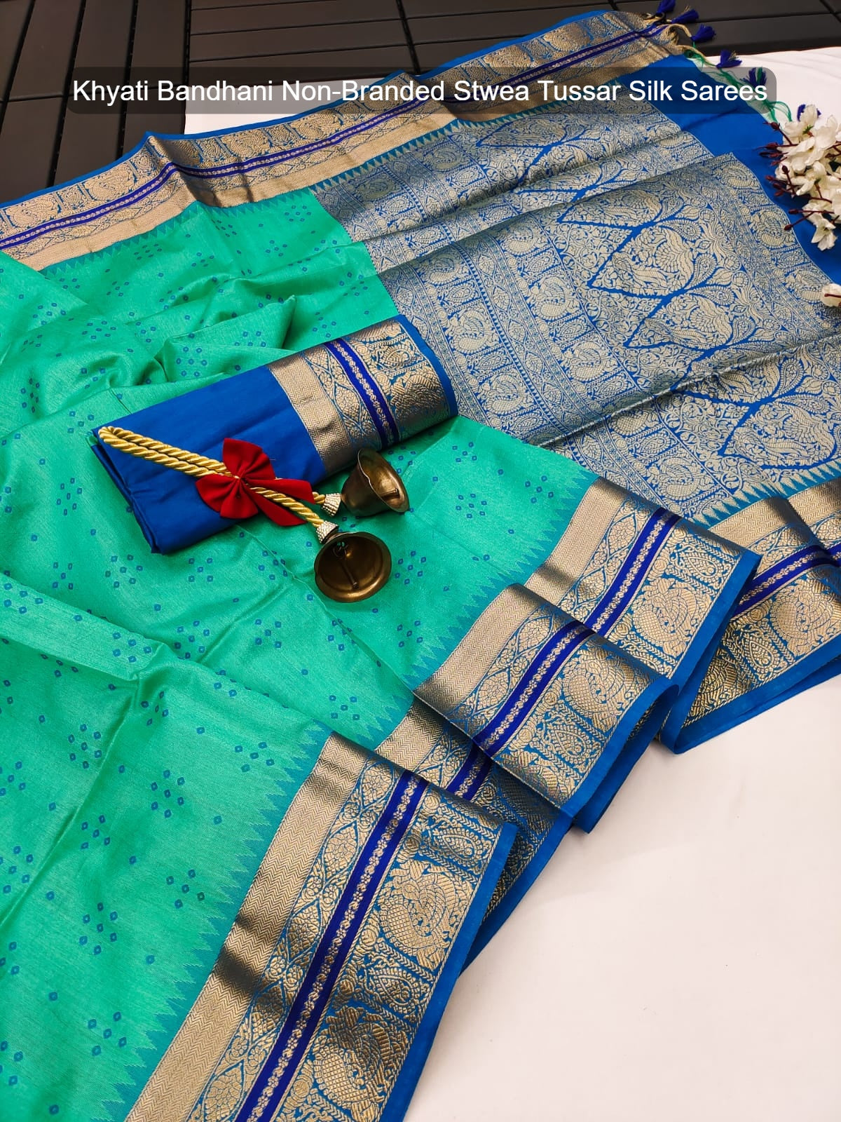 Khyati Bandhani Non-Branded Stwea Tussar Silk Sarees