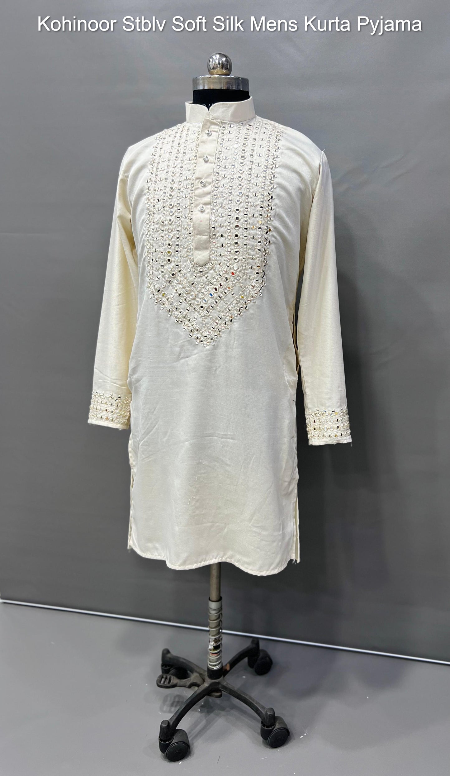 Kohinoor Stblv Soft Silk Mens Kurta Pyjama