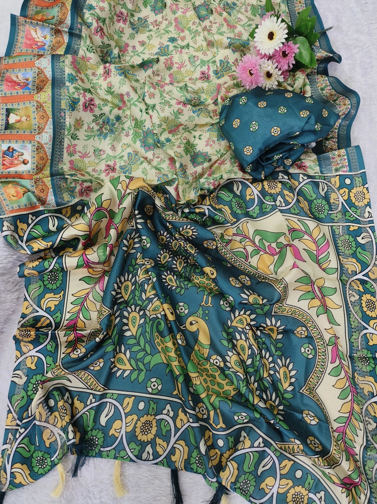 Kota Cream 3 Of Silk Sarees