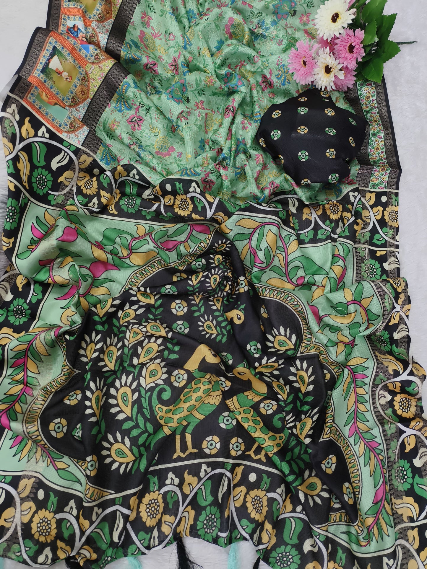 Kota Green 3 Of Silk Sarees