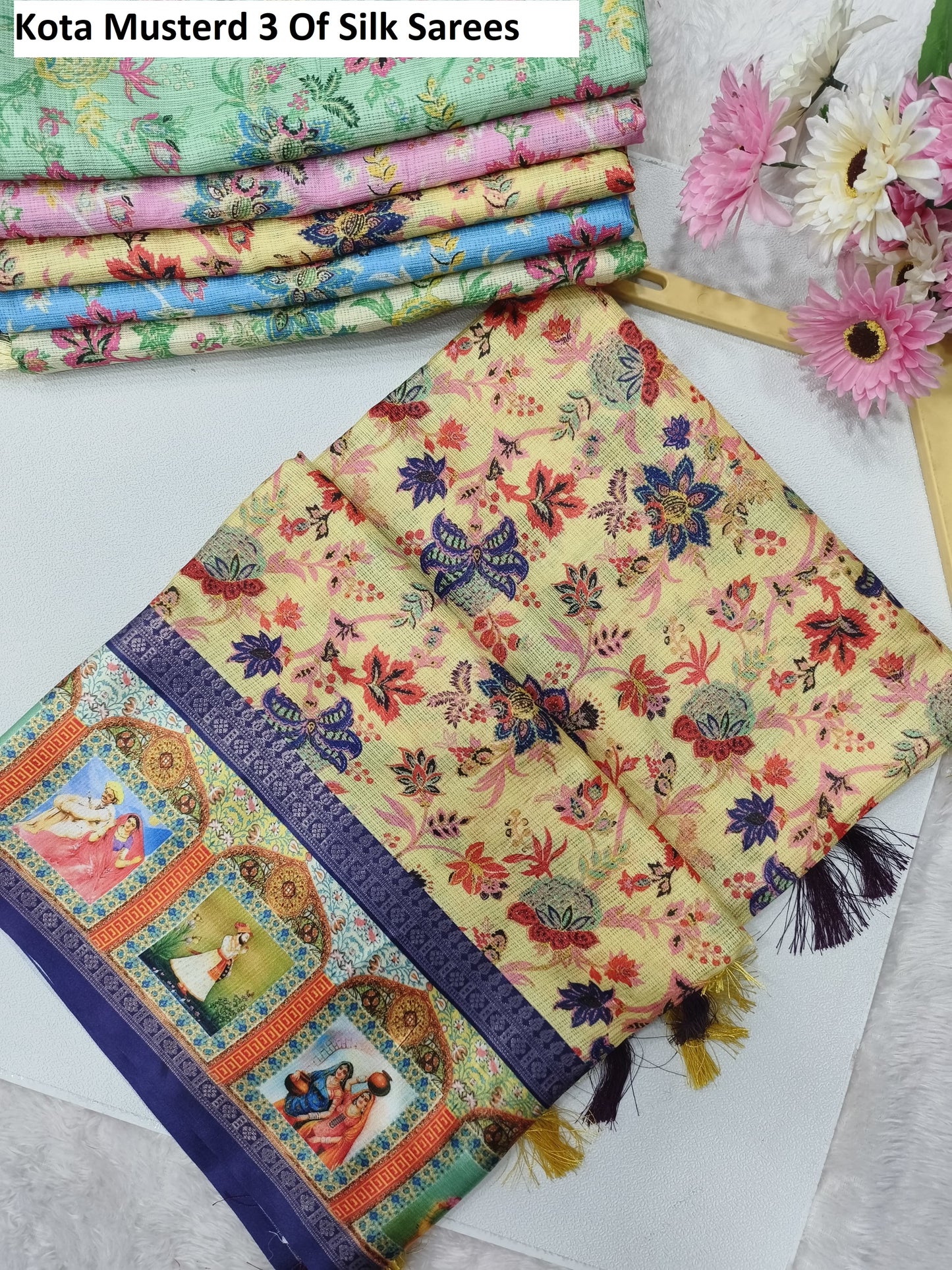 Kota Musterd 3 Of Silk Sarees