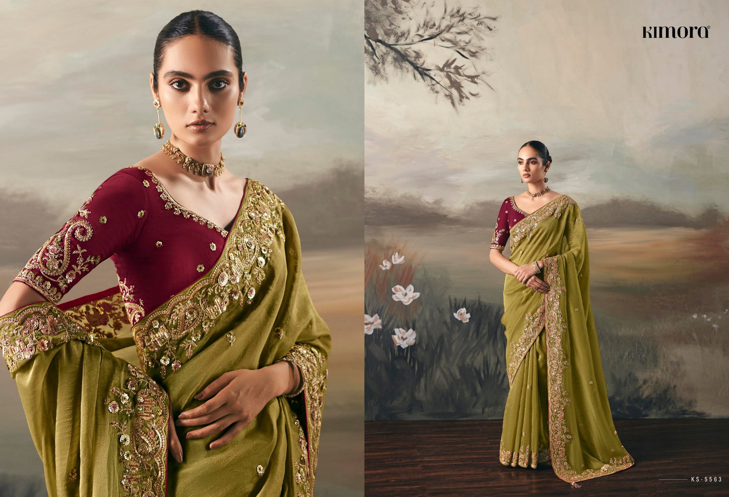 Ks-5563 Silsila Kimora Premium Sarees