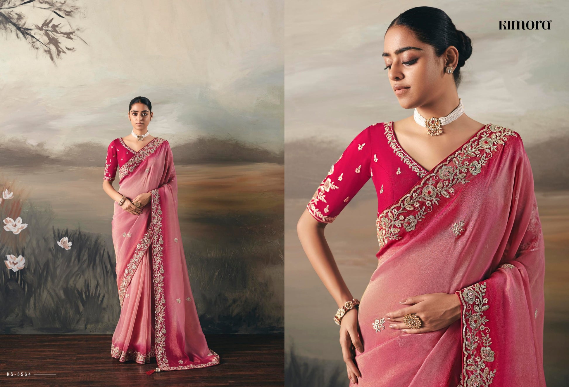 Ks-5564 Silsila Kimora Premium Sarees