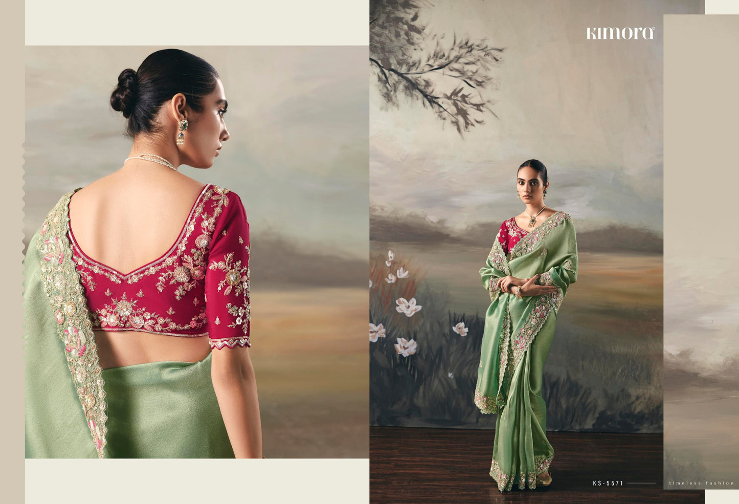 Ks-5571 Silsila Kimora Premium Sarees