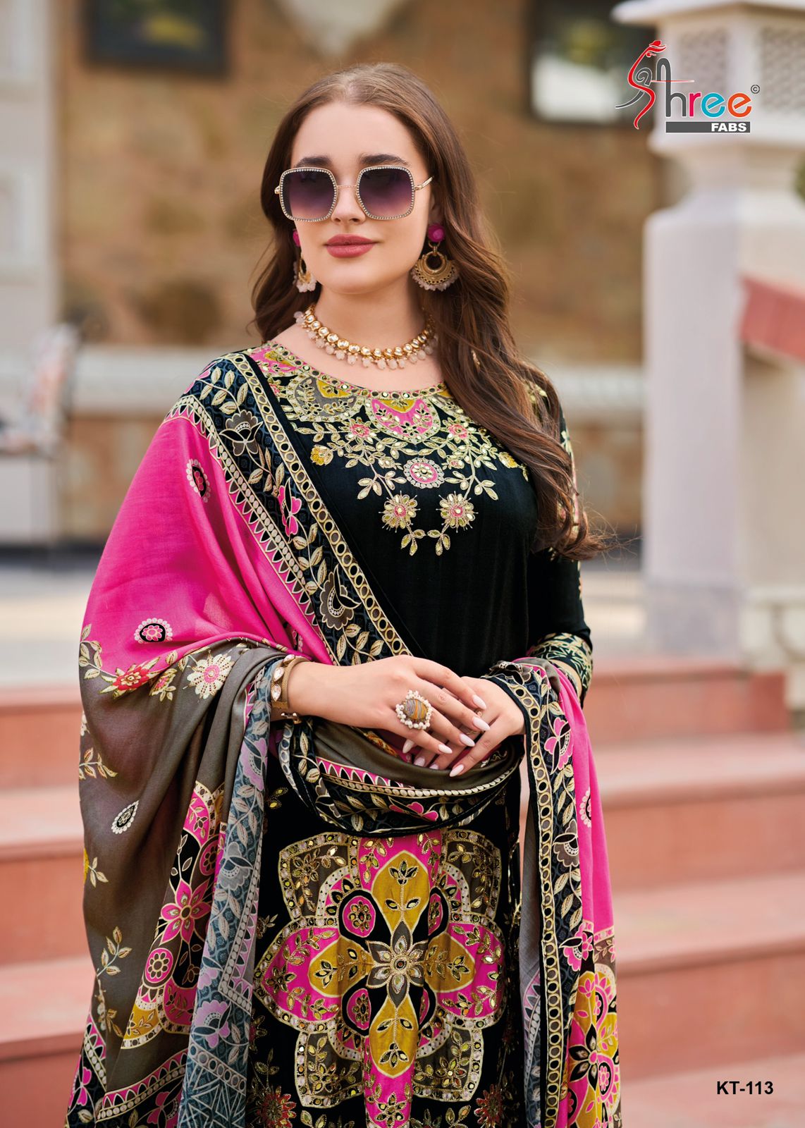 Kt-113 A Shree Fabs Print Pakistani Salwar Suits