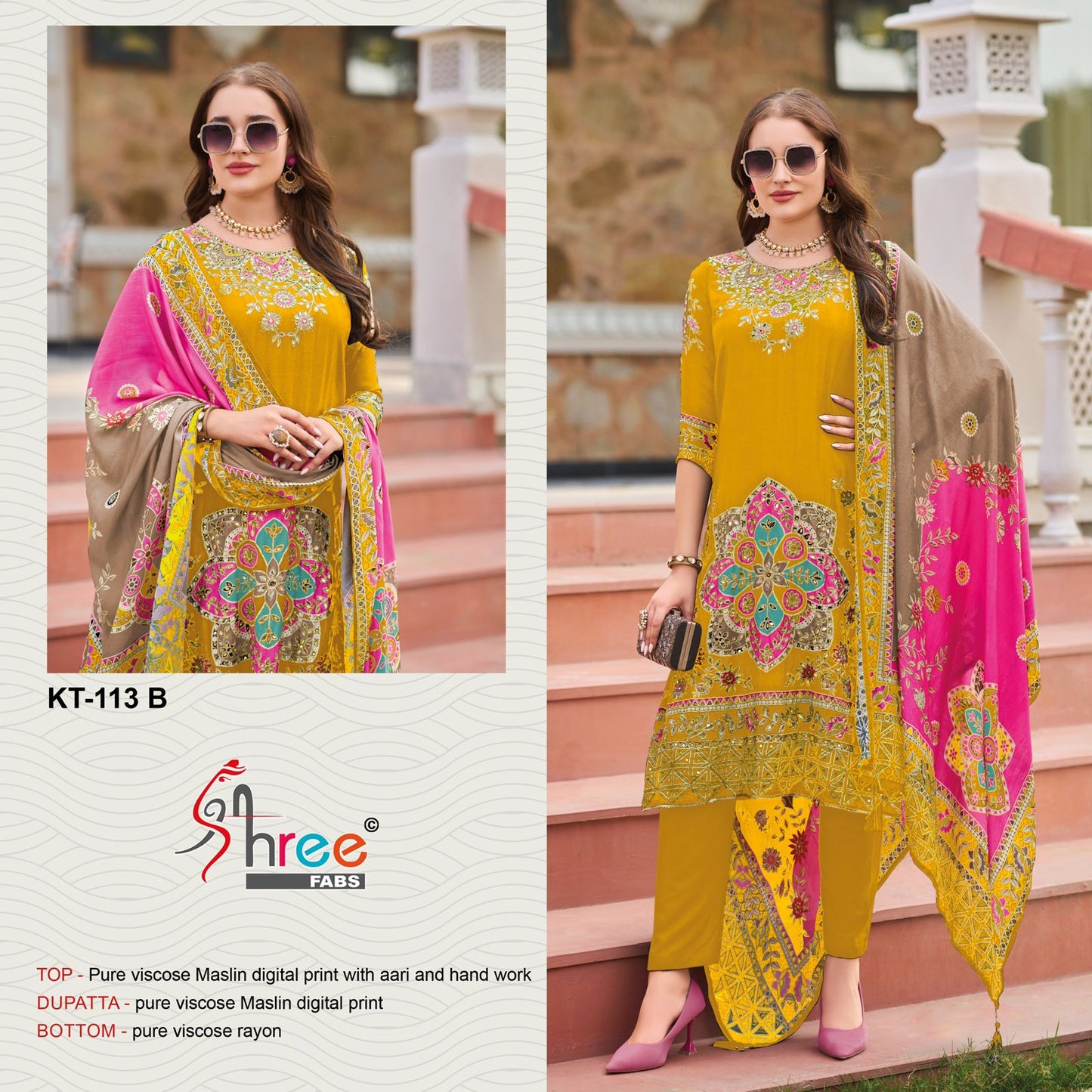 Kt-113 B Shree Fabs Print Pakistani Salwar Suits