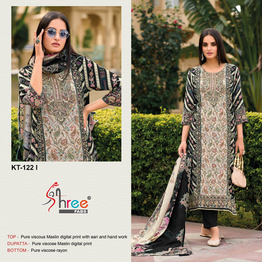Kt-122 I Shree Fabs Printed Pakistani Salwar Suits