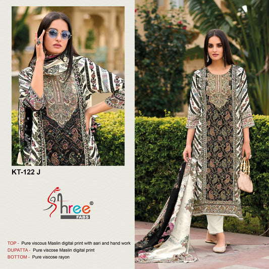 Kt-122 J Shree Fabs Printed Pakistani Salwar Suits