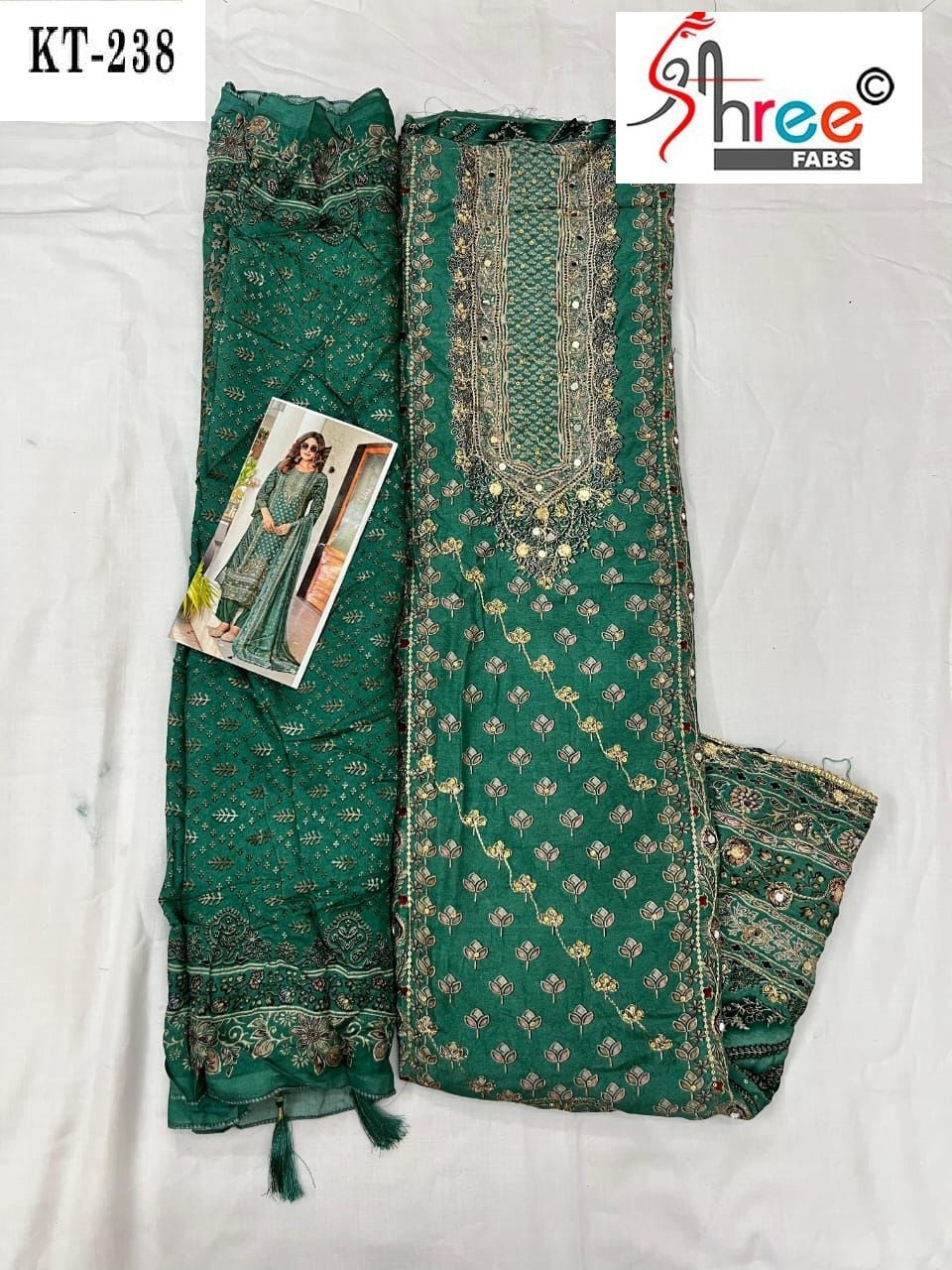 Kt-238 Shree Fabs Printed Karachi Unstitched Suits