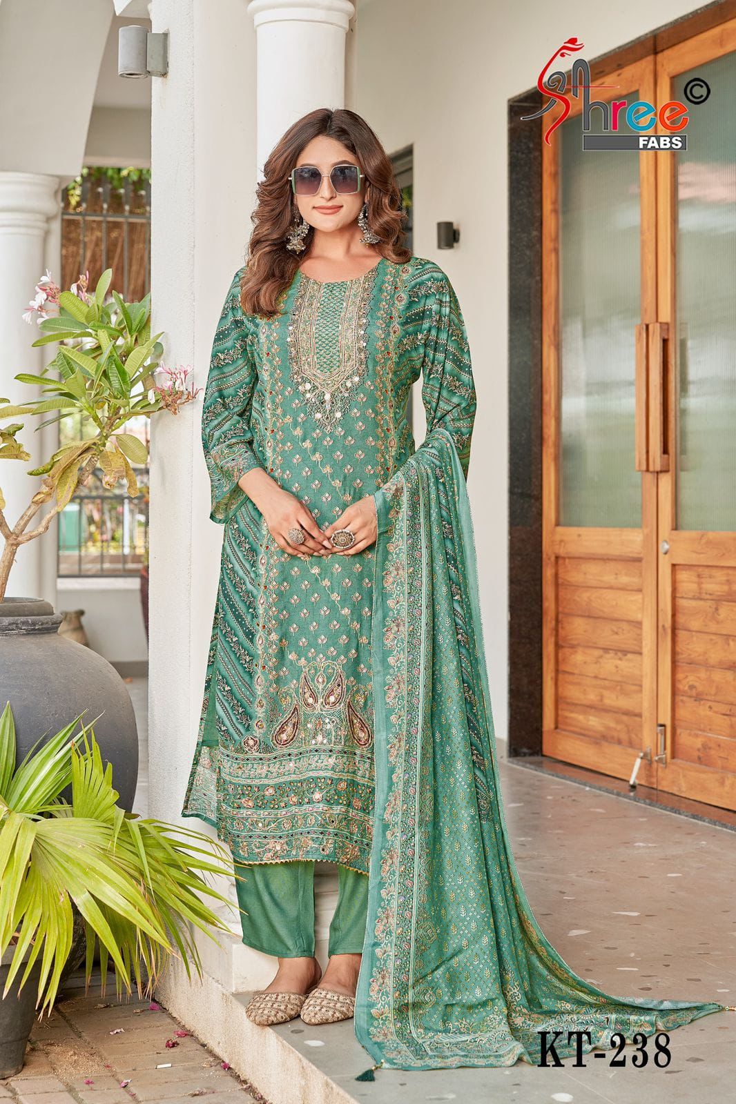 Kt-238 Shree Fabs Printed Karachi Unstitched Suits