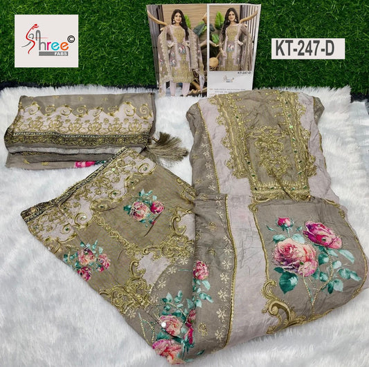 Kt-247-D Shree Fabs Printed Karachi Unstitched Suits