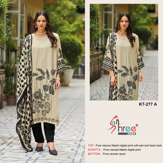 Kt-277 Shree Fabs Printed Karachi Unstitched Suits