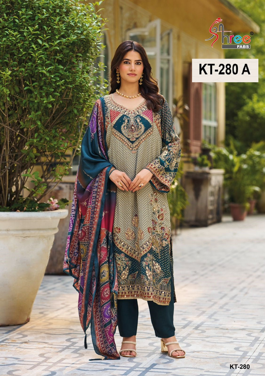Kt-280 A Shree Fabs Viscose Pakistani Salwar Suits