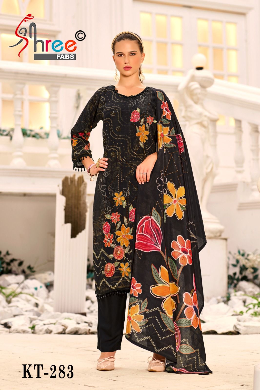 Kt-283 Shree Fabs Pure Viscose Karachi Unstitched Suits