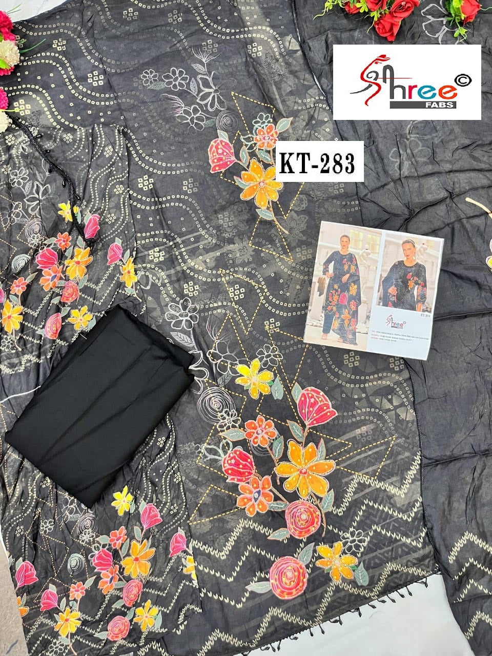 Kt-283 Shree Fabs Pure Viscose Karachi Unstitched Suits