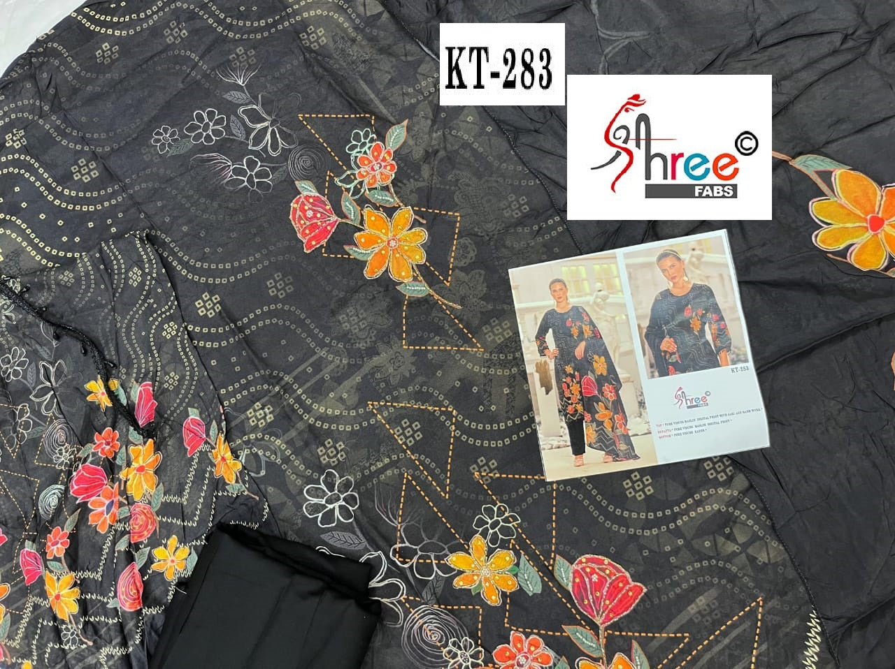 Kt-283 Shree Fabs Pure Viscose Karachi Unstitched Suits