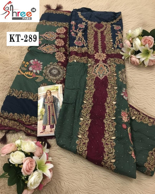 Kt-289 Shree Fabs Printed Karachi Unstitched Suits