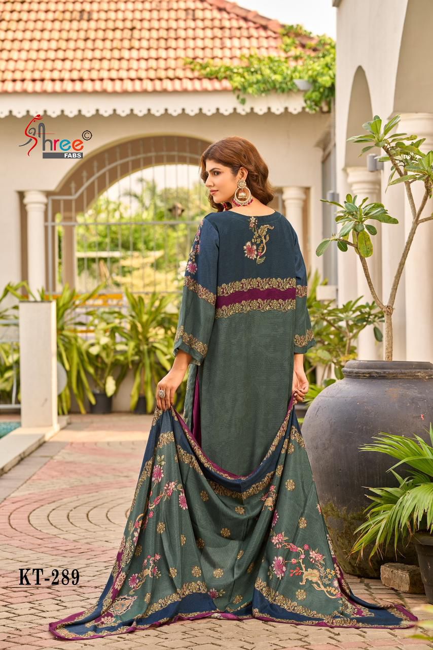 Kt-289 Shree Fabs Printed Karachi Unstitched Suits