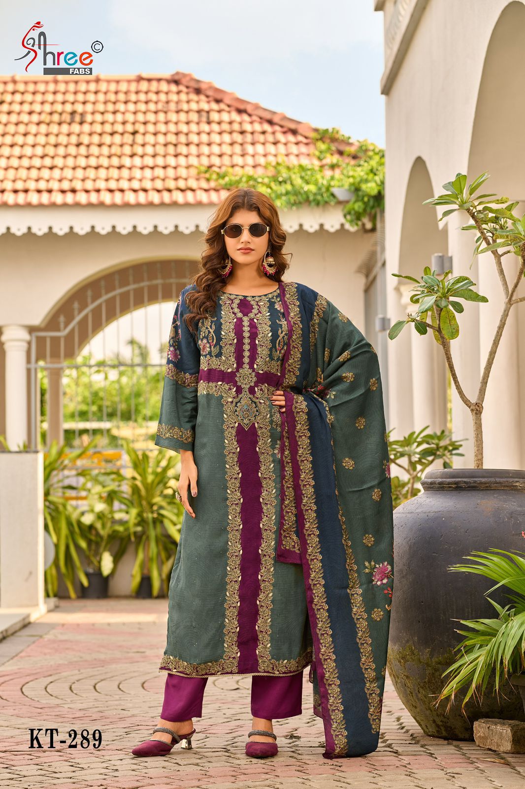 Kt-289 Shree Fabs Printed Karachi Unstitched Suits
