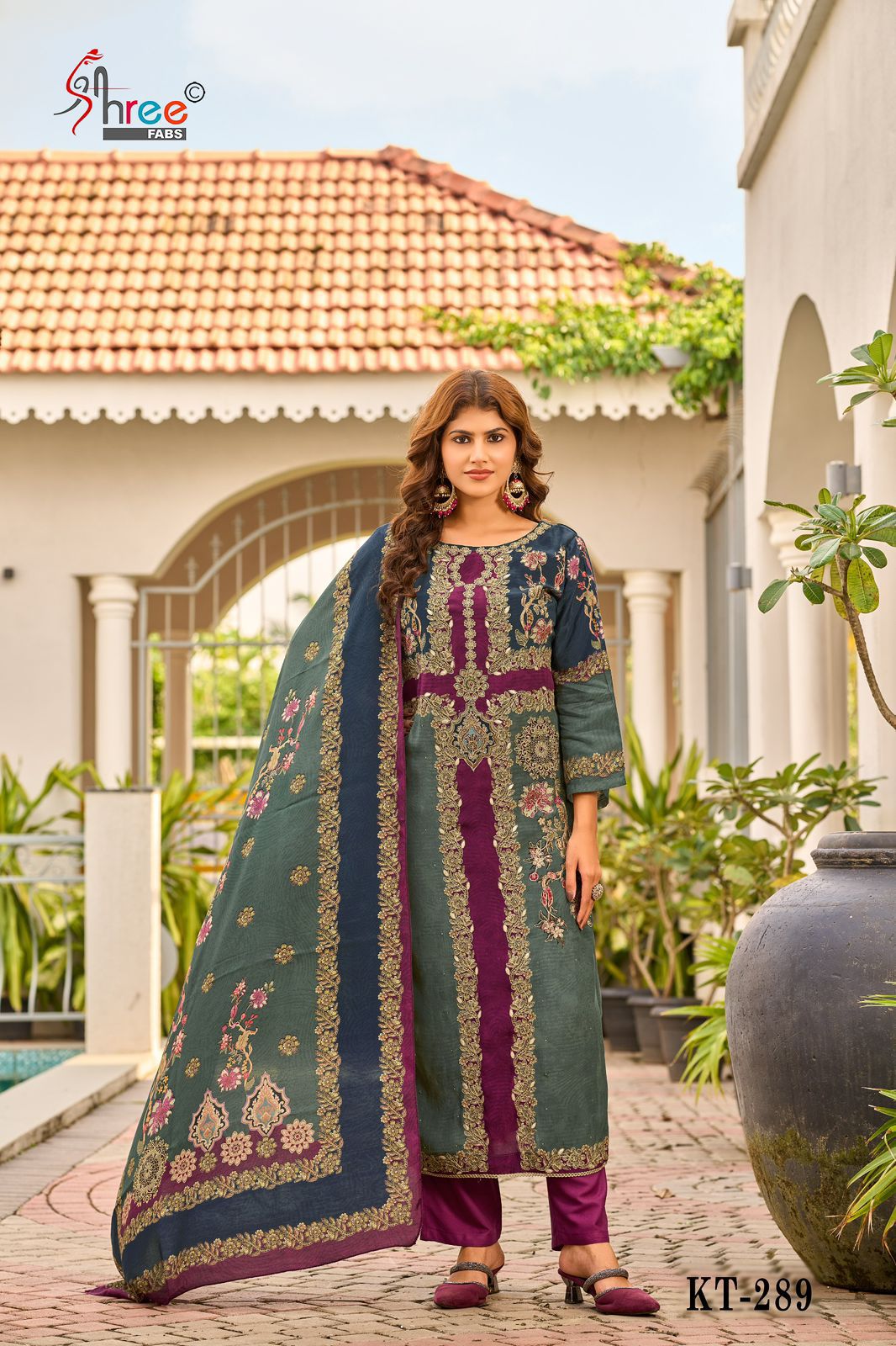 Kt-289 Shree Fabs Printed Karachi Unstitched Suits