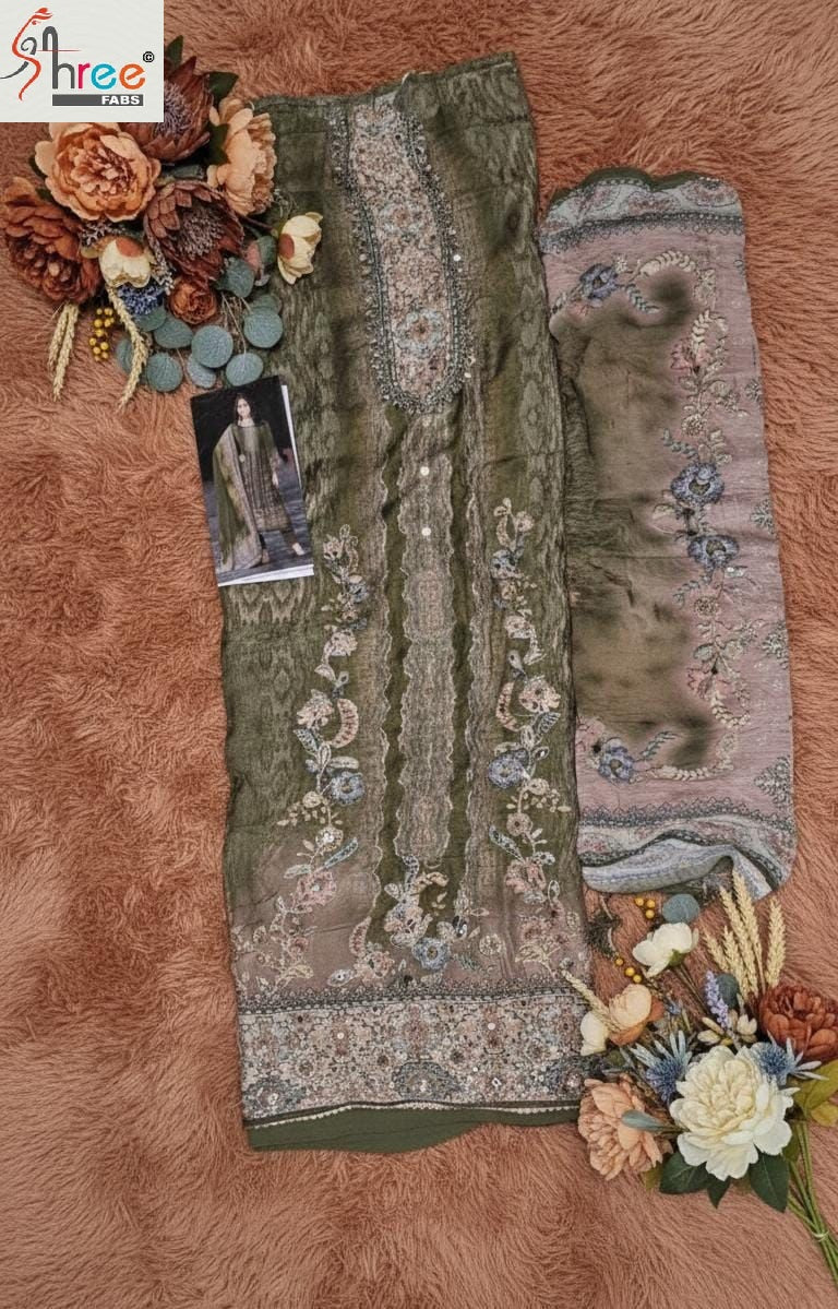 Kt-298-B Shree Fabs Pure Viscose Pakistani Salwar Suits