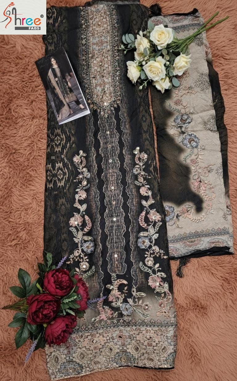 Kt-298-D Shree Fabs Pure Viscose Pakistani Salwar Suits