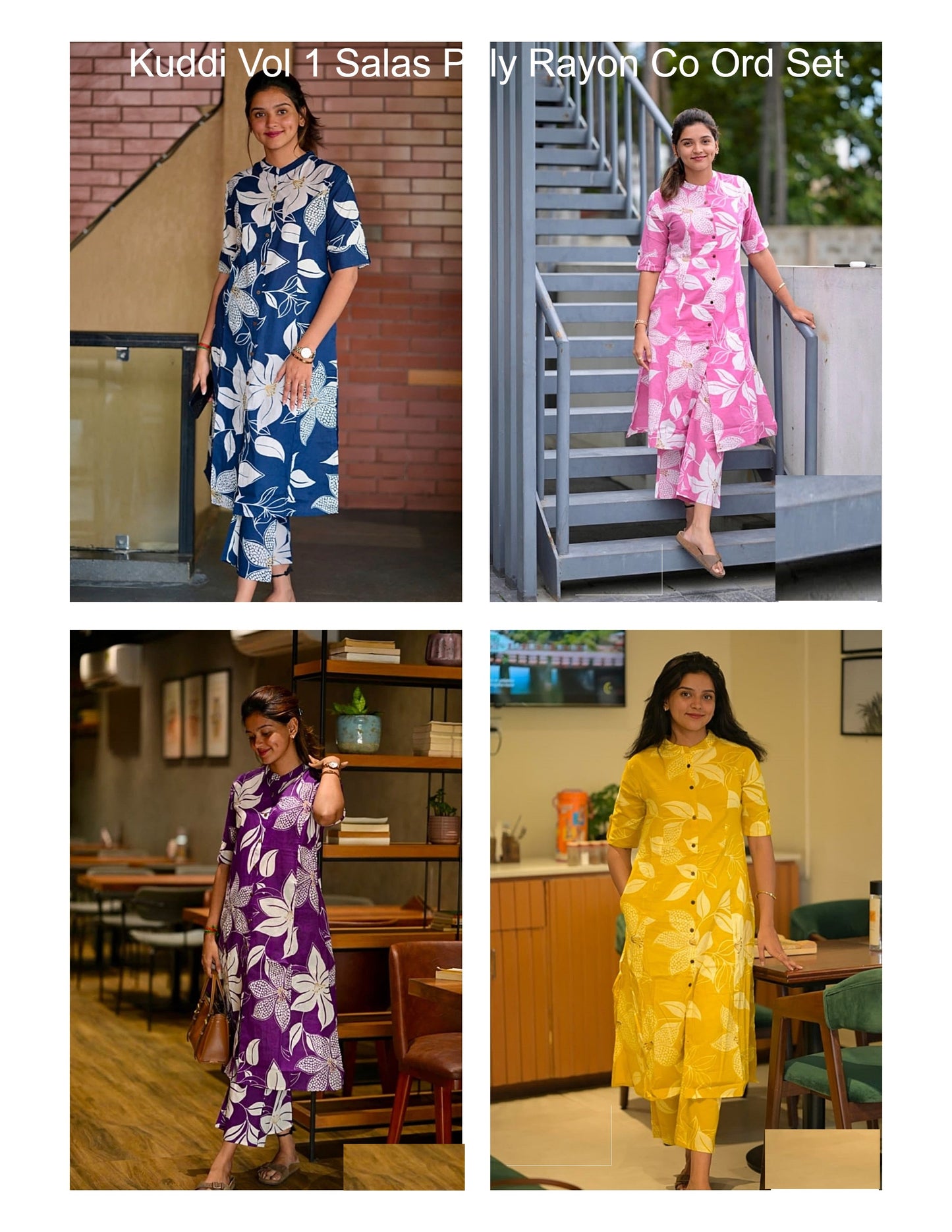 Kuddi Vol 1 Salas Poly Rayon Co Ord Set