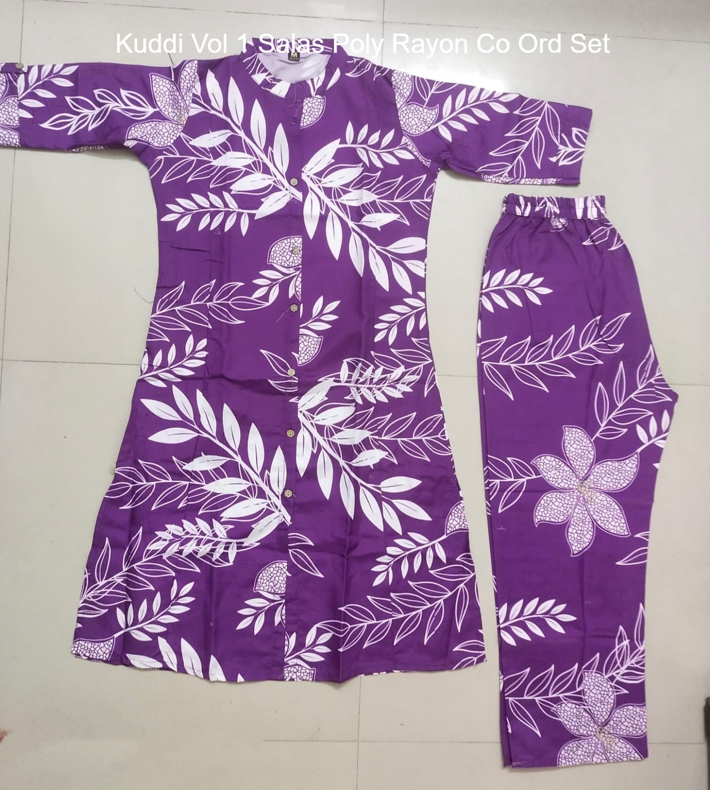 Kuddi Vol 1 Salas Poly Rayon Co Ord Set