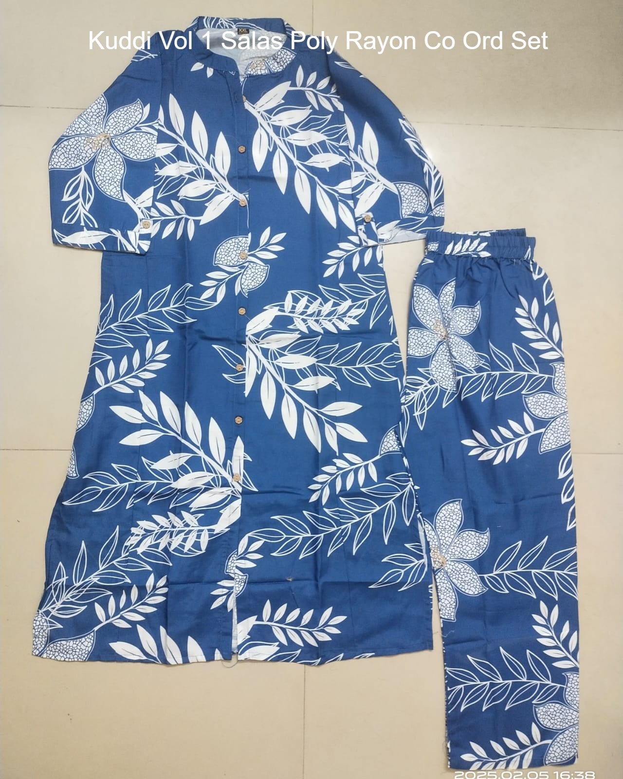Kuddi Vol 1 Salas Poly Rayon Co Ord Set