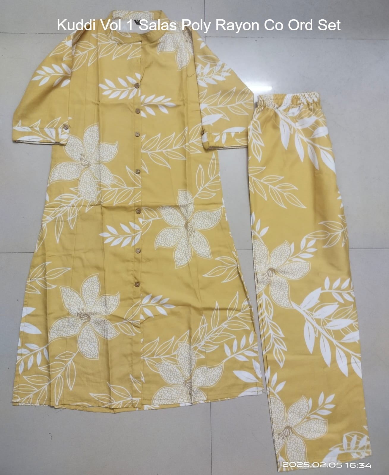Kuddi Vol 1 Salas Poly Rayon Co Ord Set