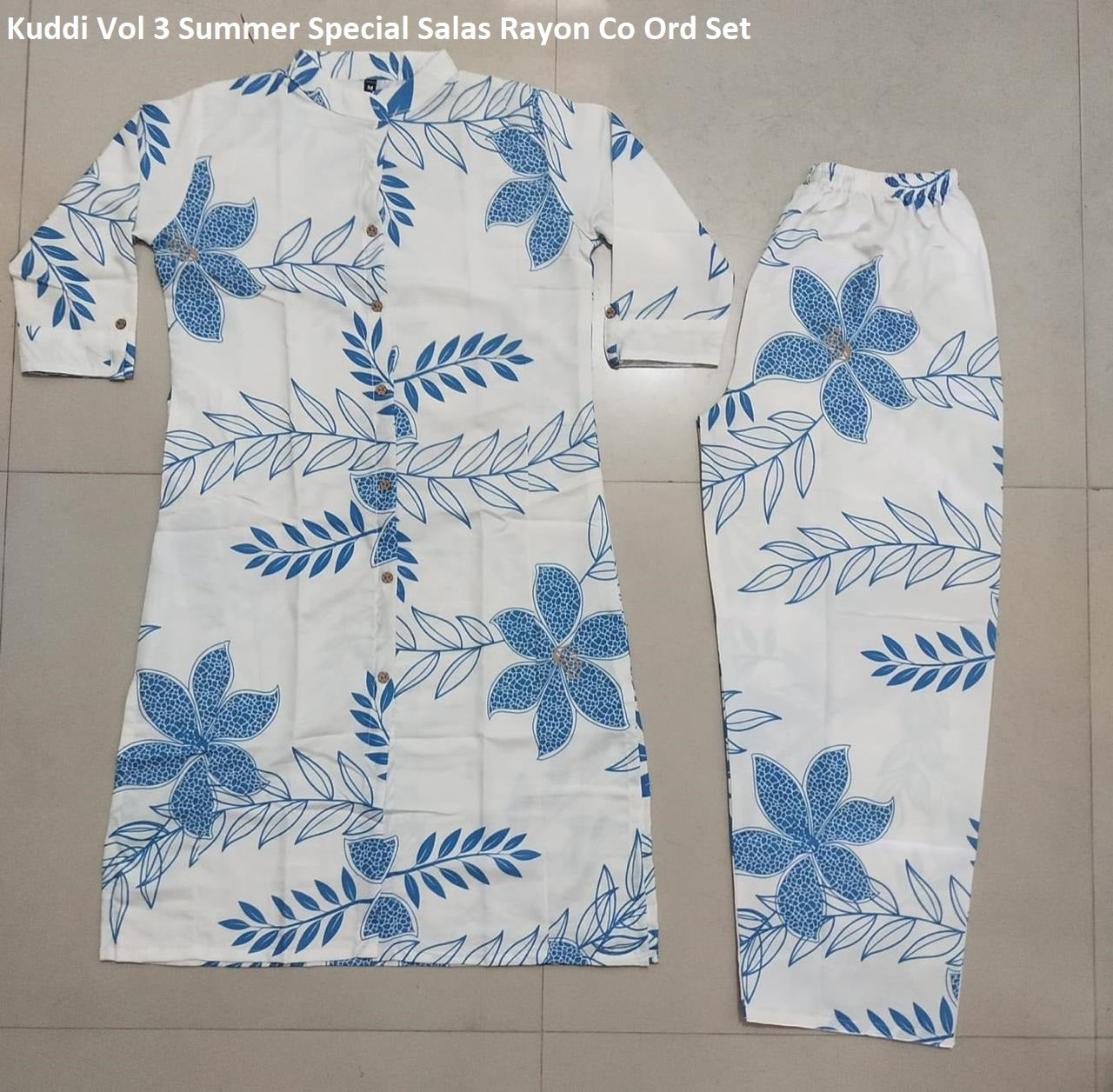 Kuddi Vol 3 Summer Special Salas Rayon Co Ord Set