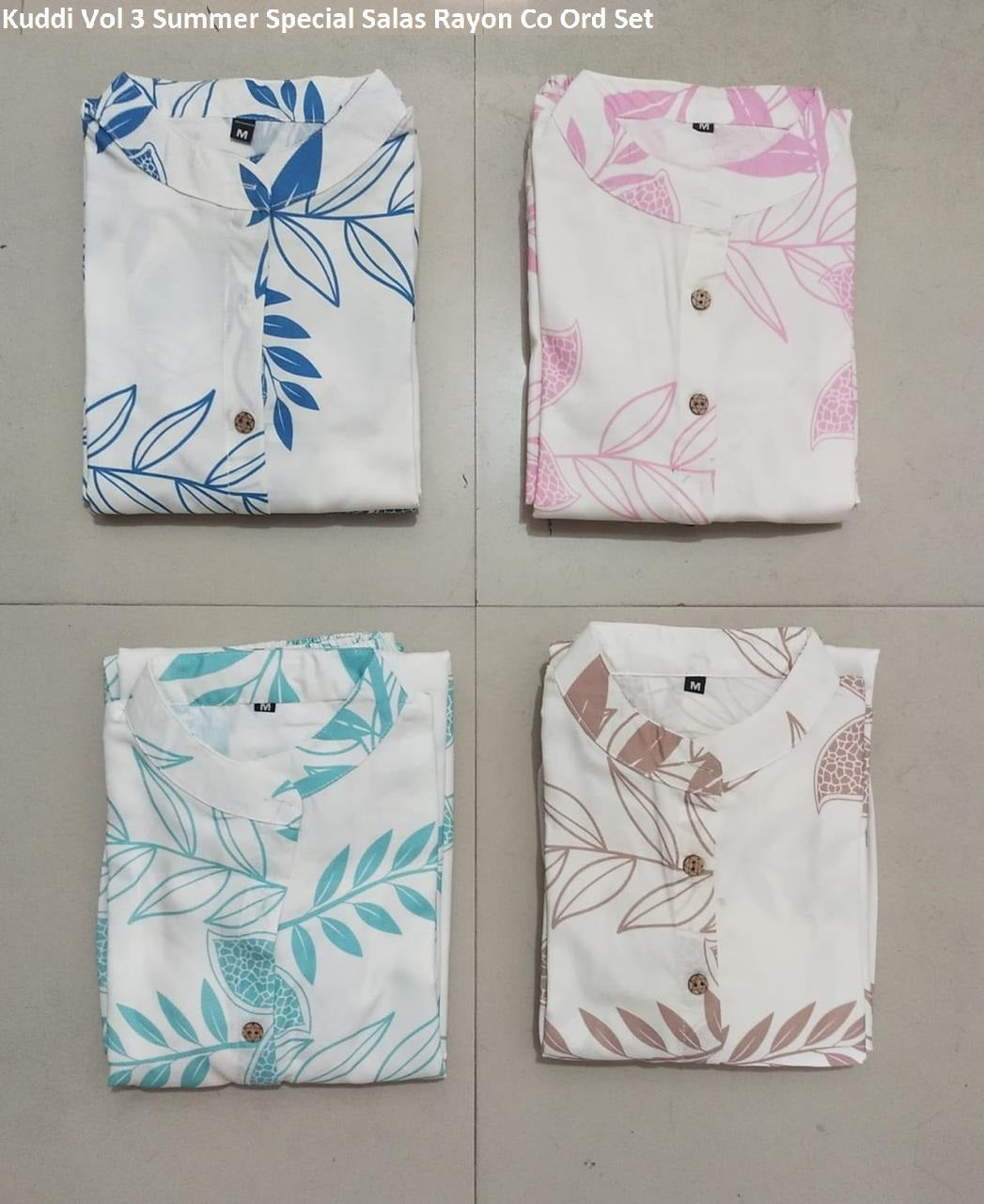 Kuddi Vol 3 Summer Special Salas Rayon Co Ord Set