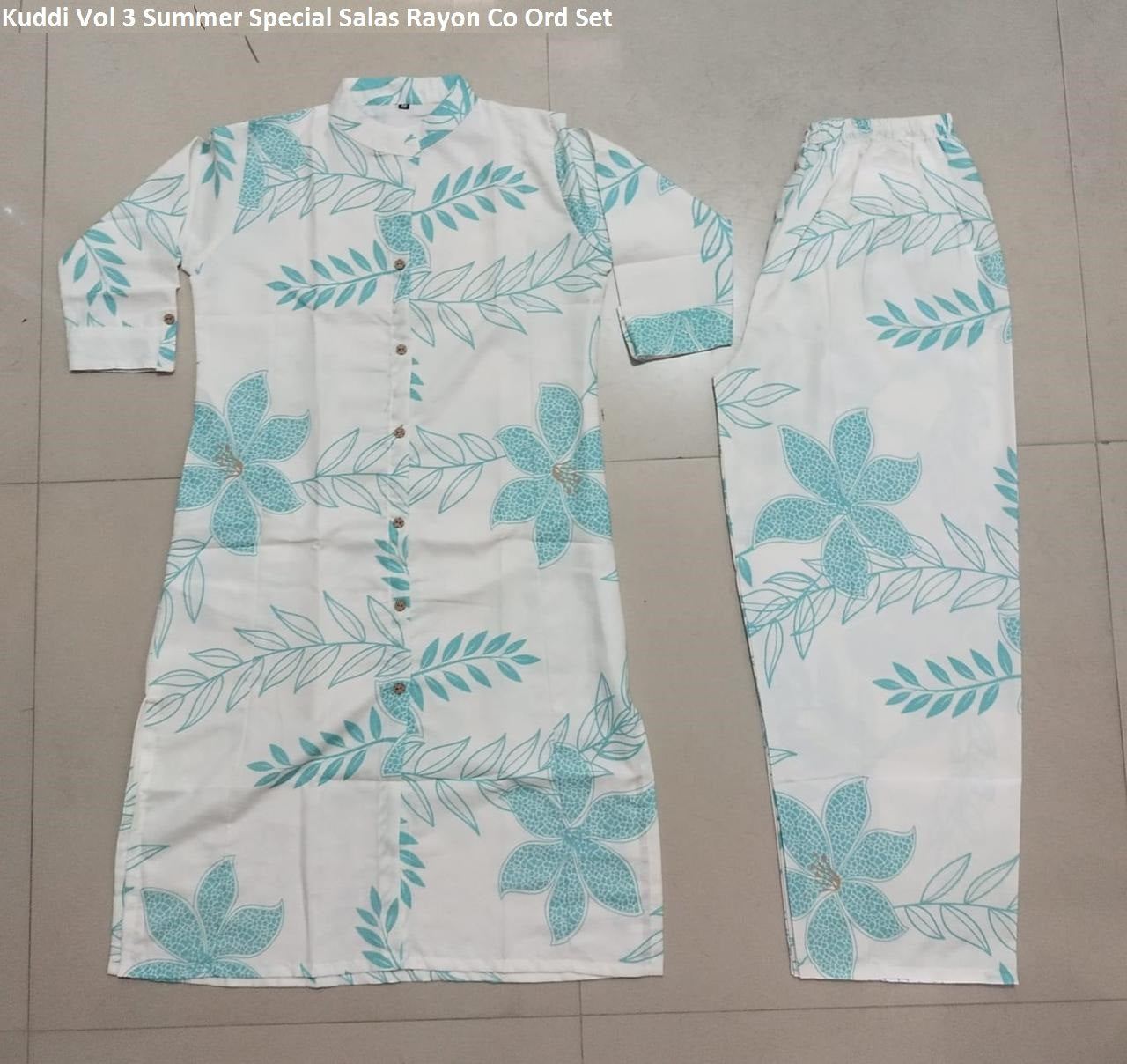 Kuddi Vol 3 Summer Special Salas Rayon Co Ord Set