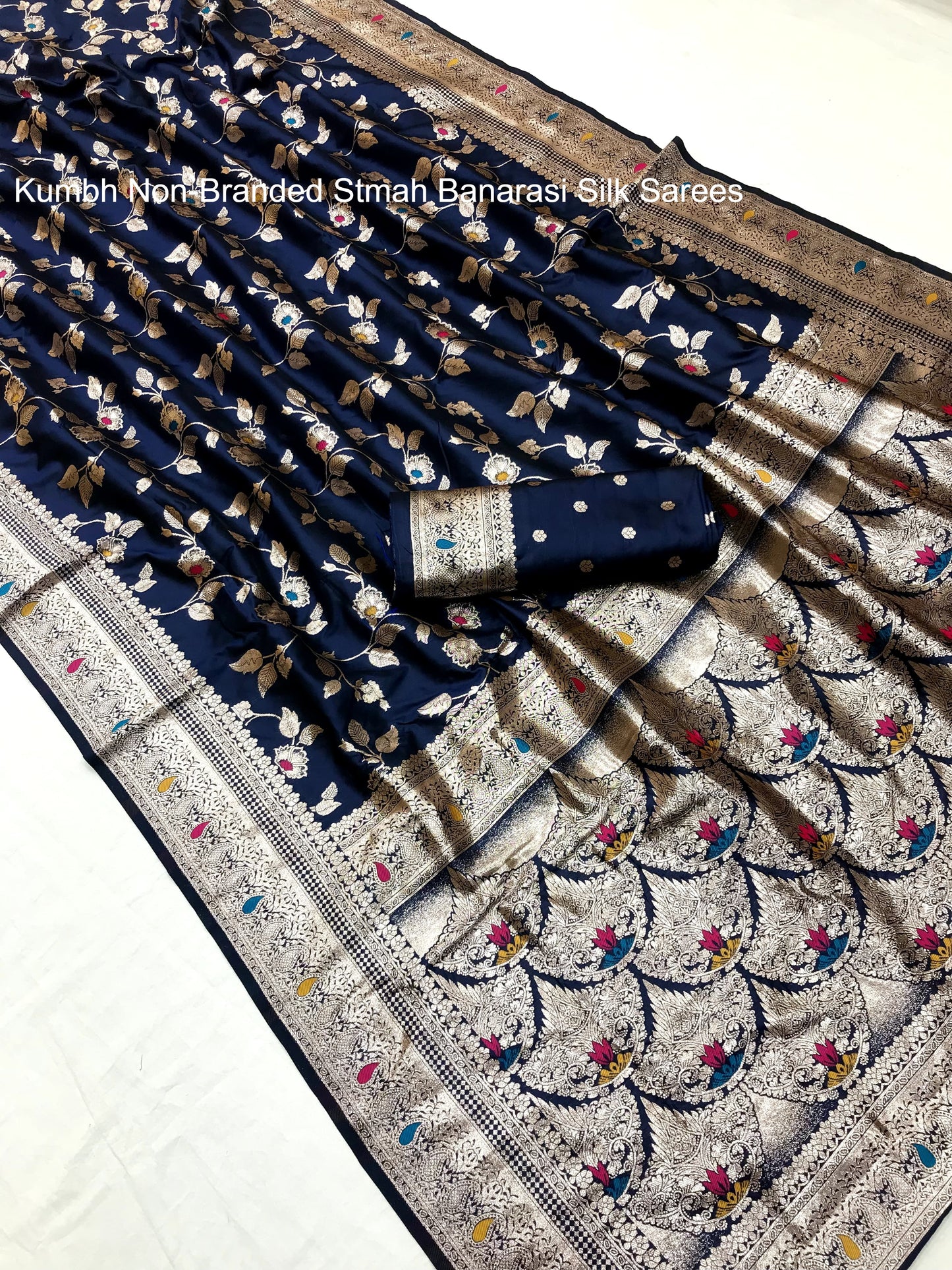 Kumbh Non-Branded Stmah Banarasi Silk Sarees