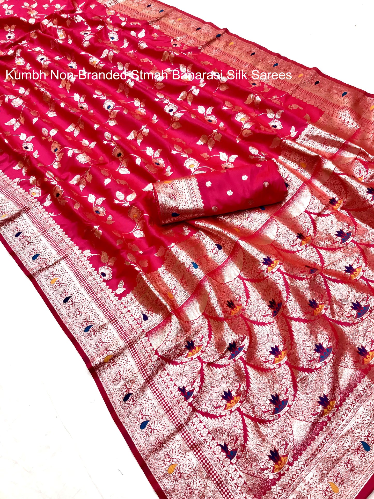 Kumbh Non-Branded Stmah Banarasi Silk Sarees