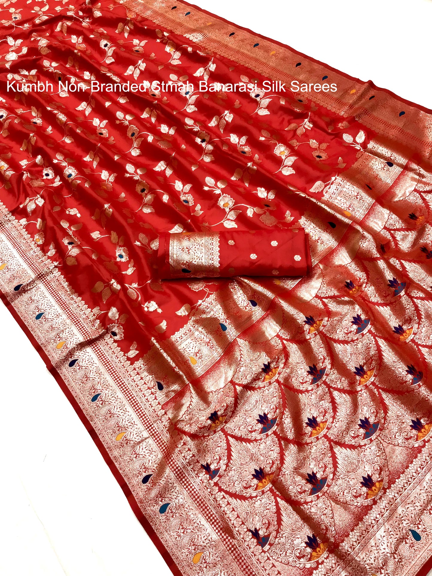 Kumbh Non-Branded Stmah Banarasi Silk Sarees