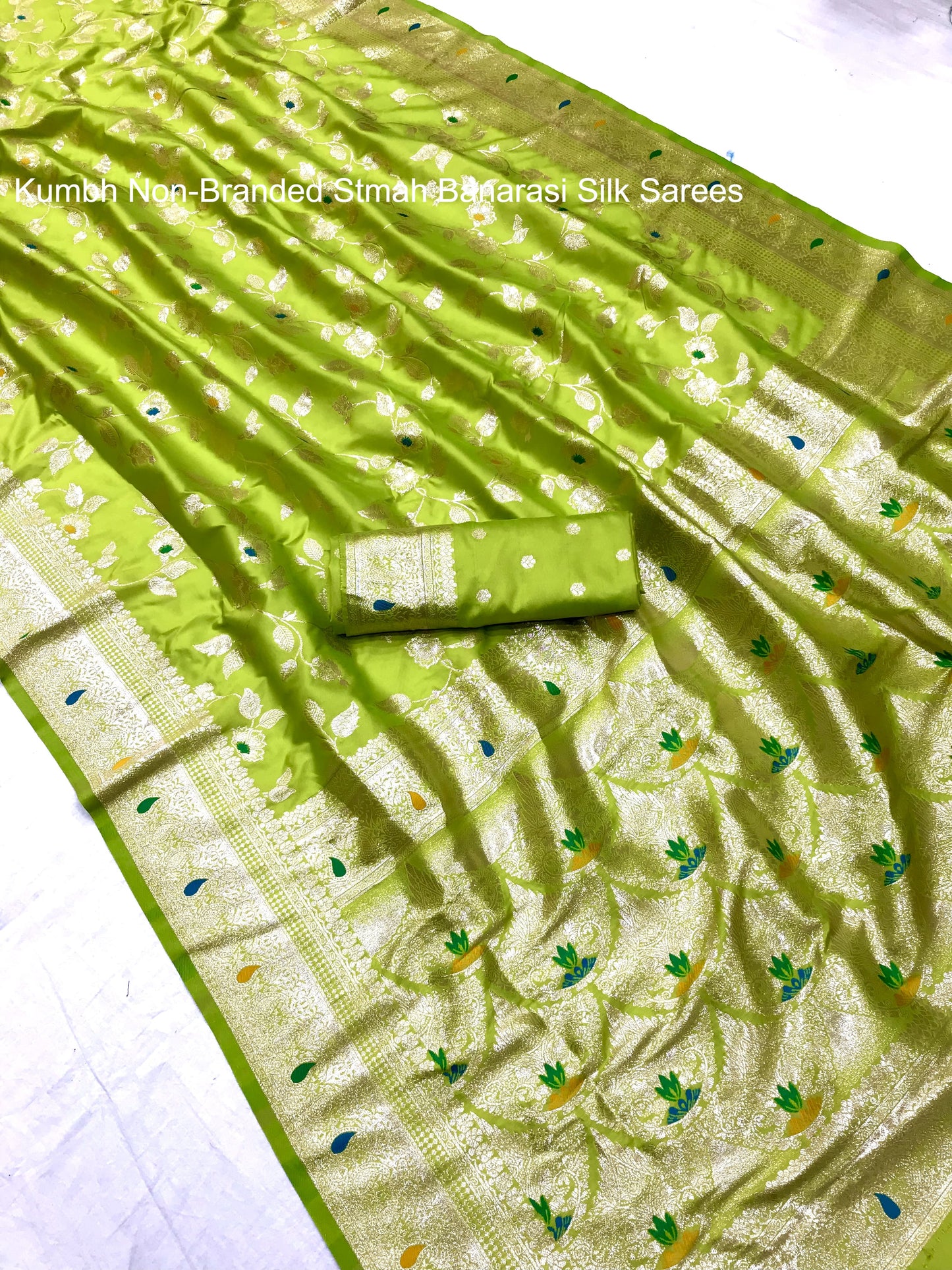 Kumbh Non-Branded Stmah Banarasi Silk Sarees