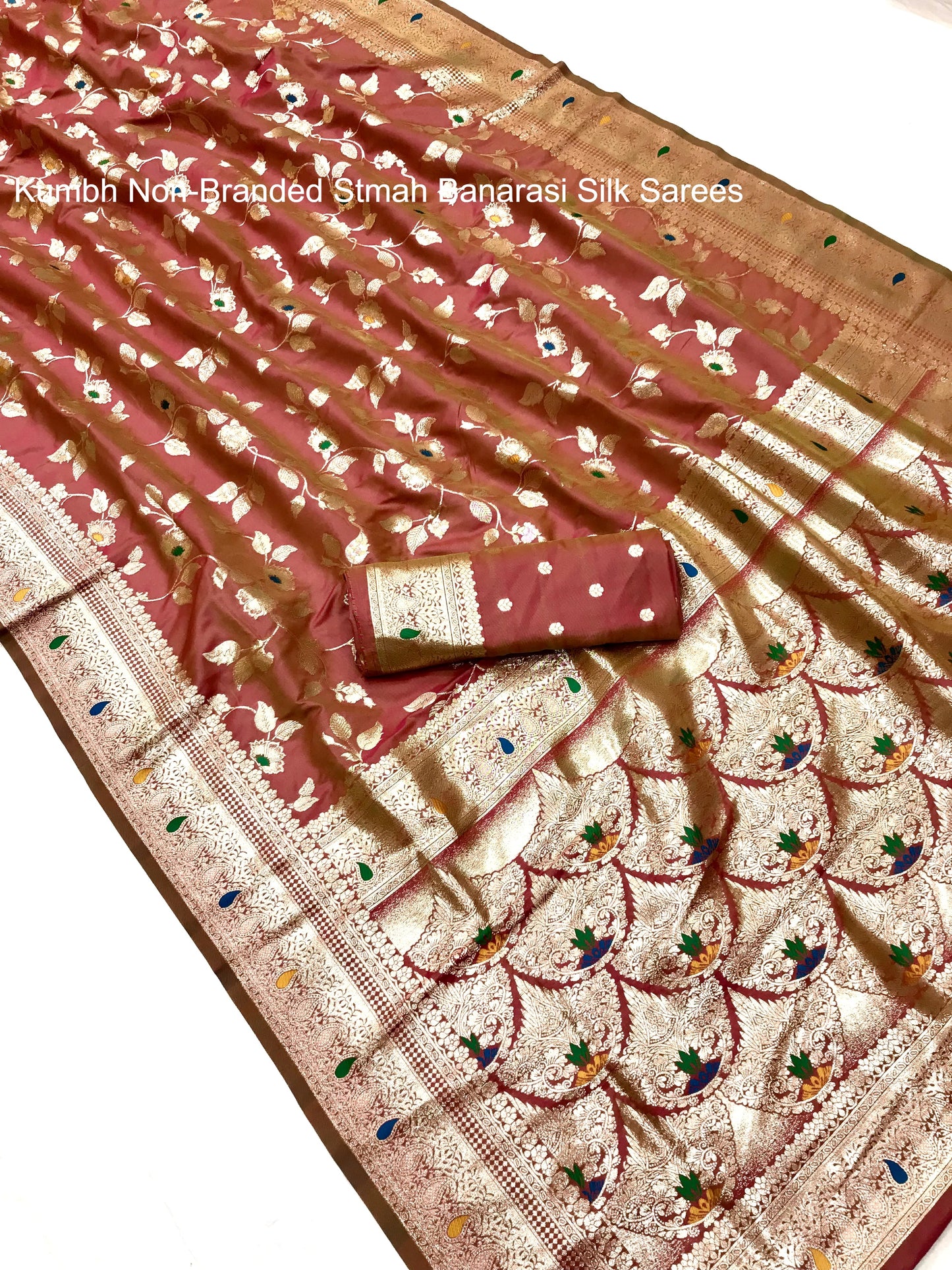 Kumbh Non-Branded Stmah Banarasi Silk Sarees