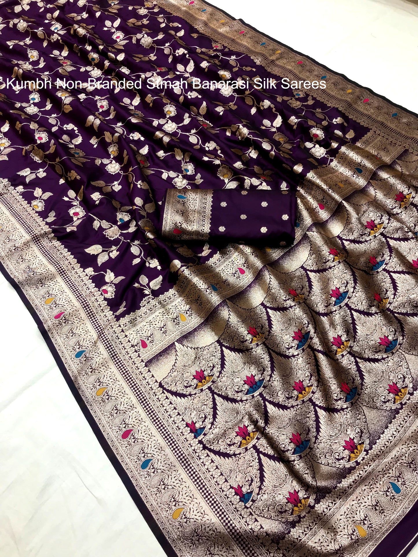 Kumbh Non-Branded Stmah Banarasi Silk Sarees