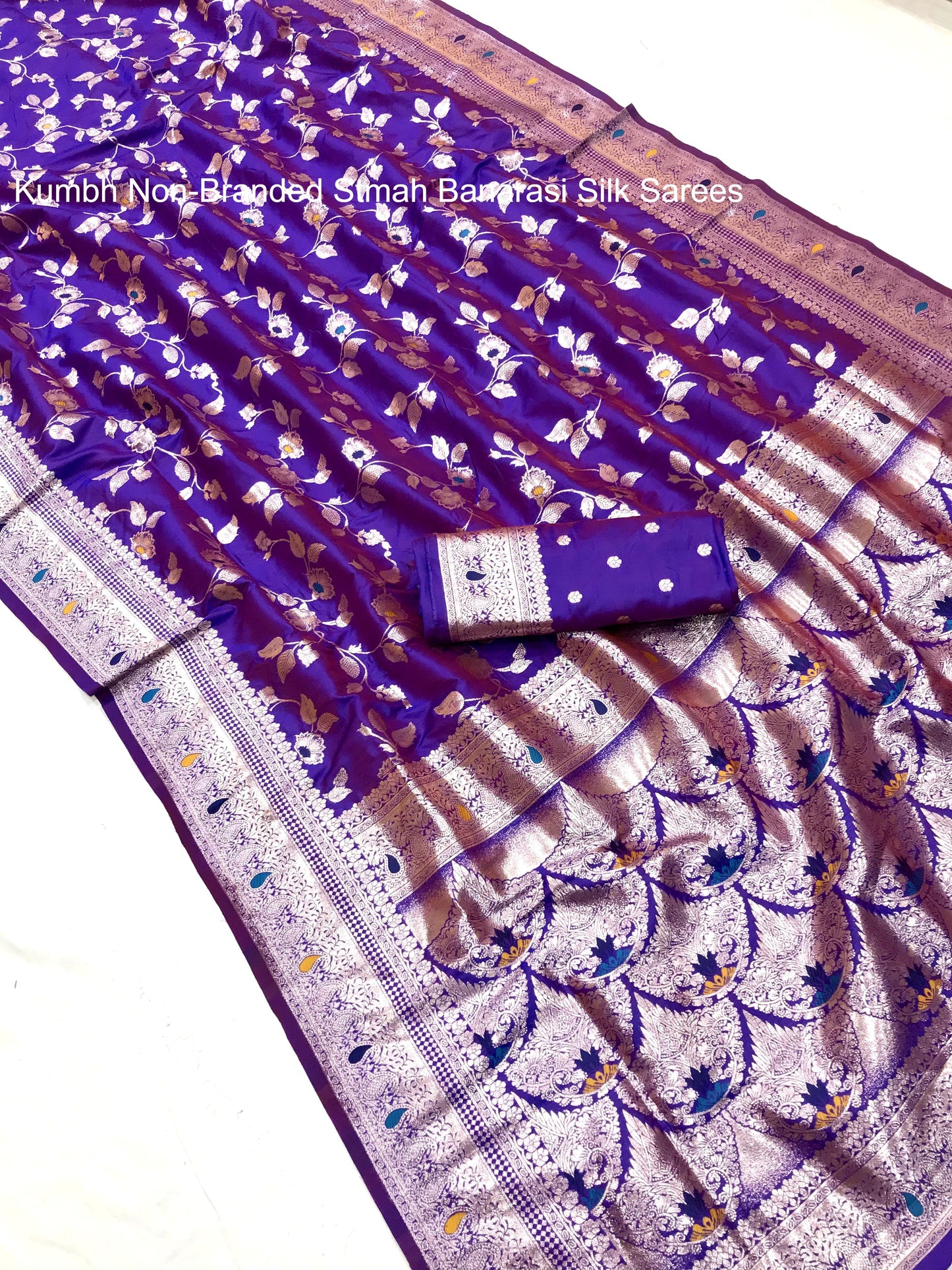 Kumbh Non-Branded Stmah Banarasi Silk Sarees
