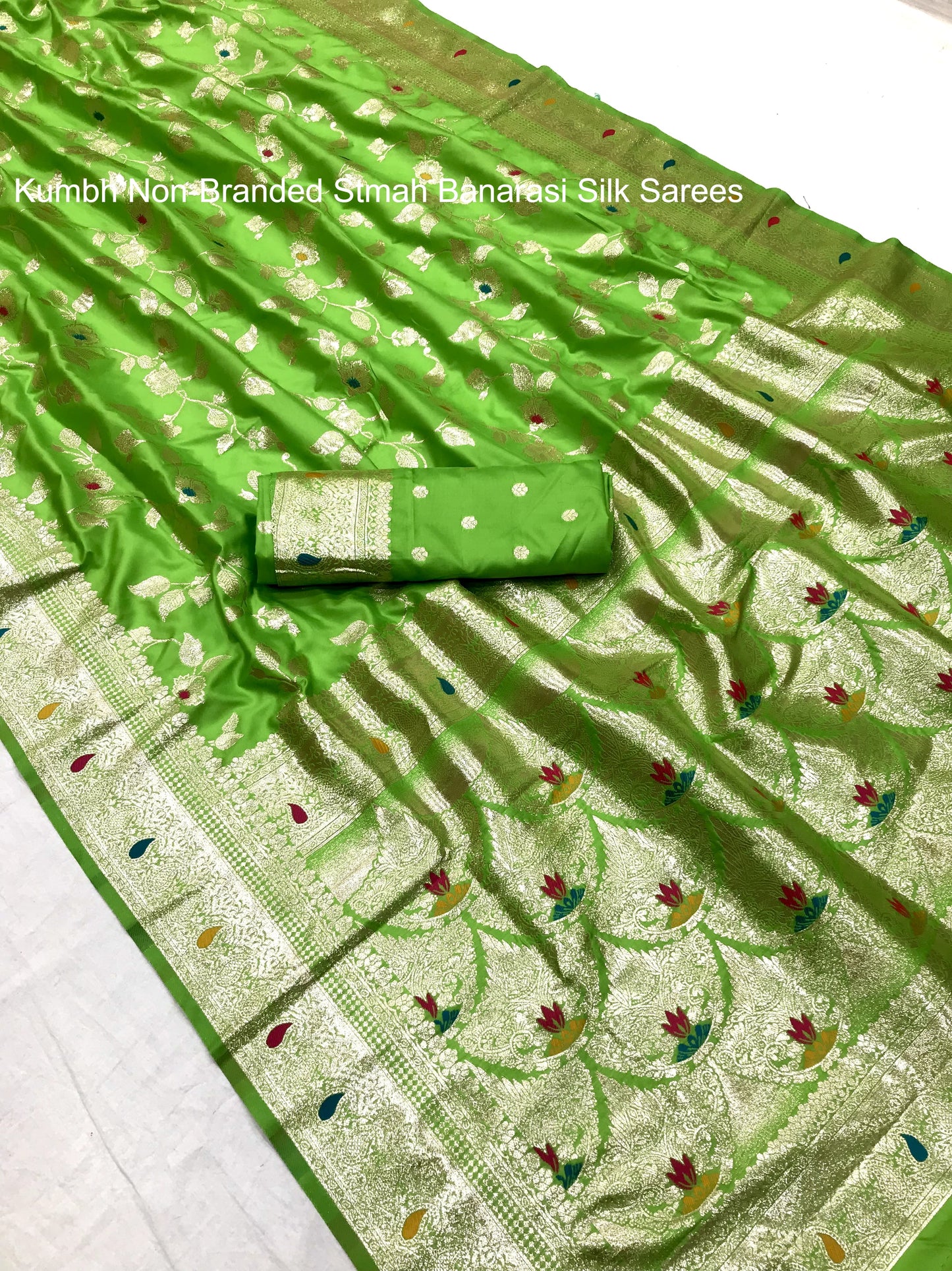 Kumbh Non-Branded Stmah Banarasi Silk Sarees