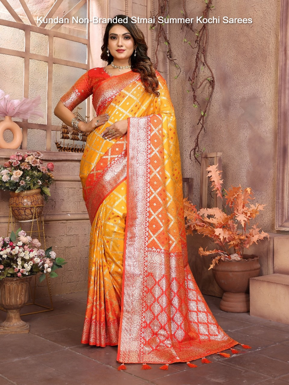 Kundan Non-Branded Stmai Summer Kochi Sarees