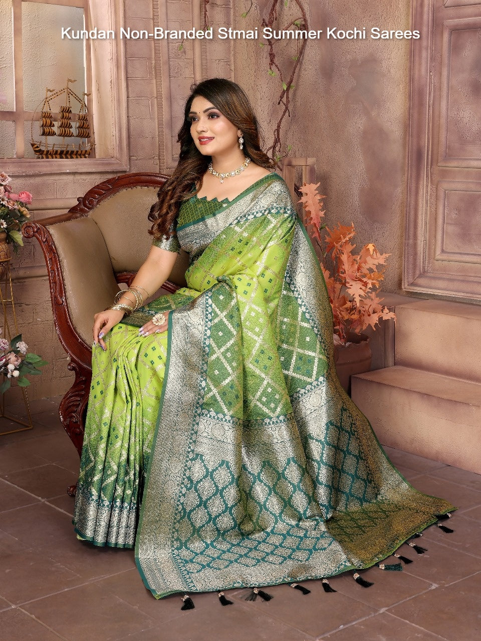 Kundan Non-Branded Stmai Summer Kochi Sarees