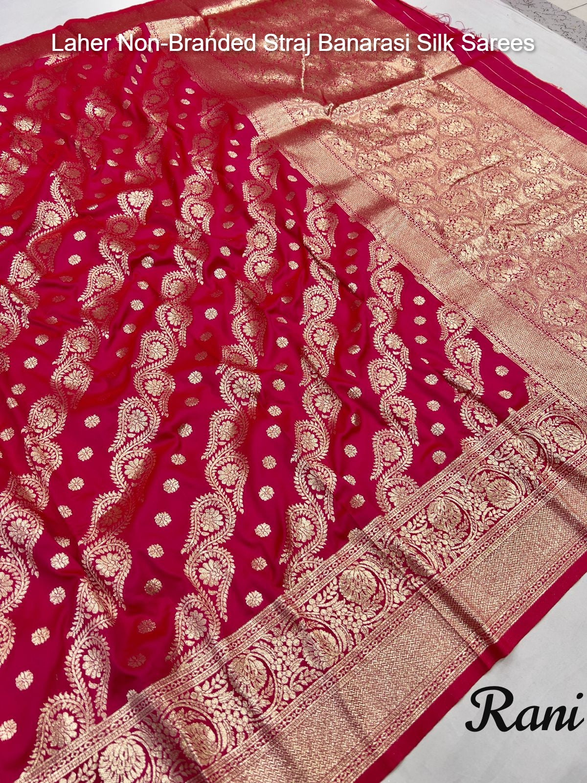 Laher Non-Branded Straj Banarasi Silk Sarees