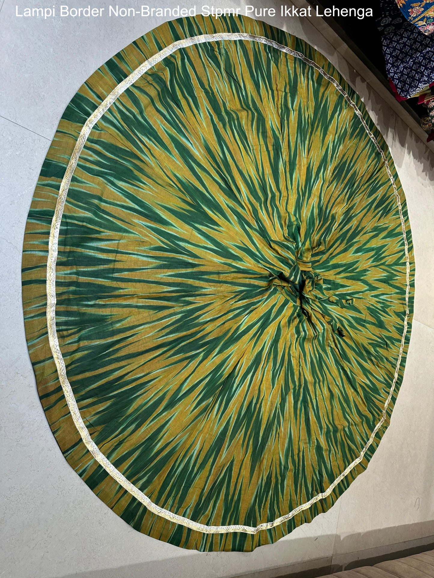 Lampi Border Non-Branded Stpmr Pure Ikkat Lehenga