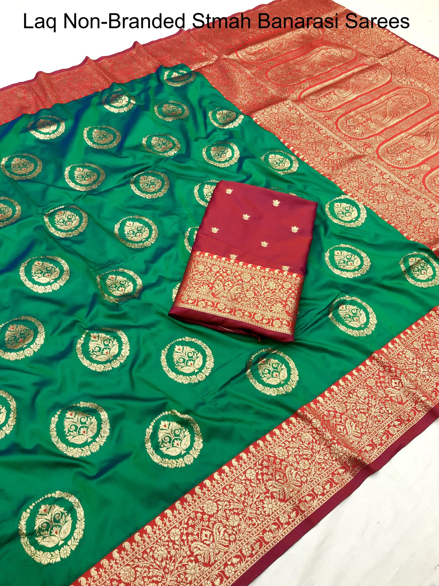 Laq Non-Branded Stmah Banarasi Sarees