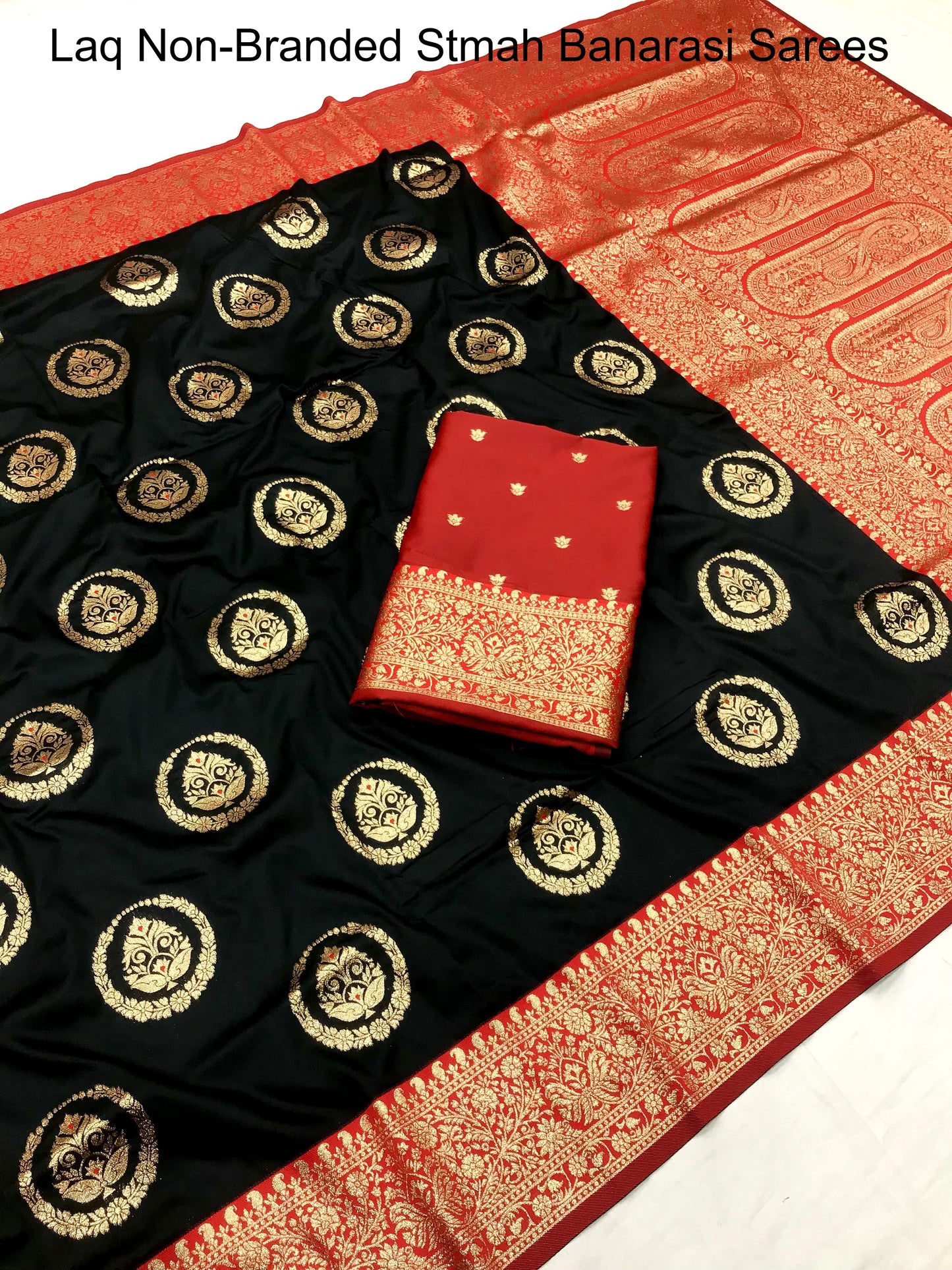 Laq Non-Branded Stmah Banarasi Sarees