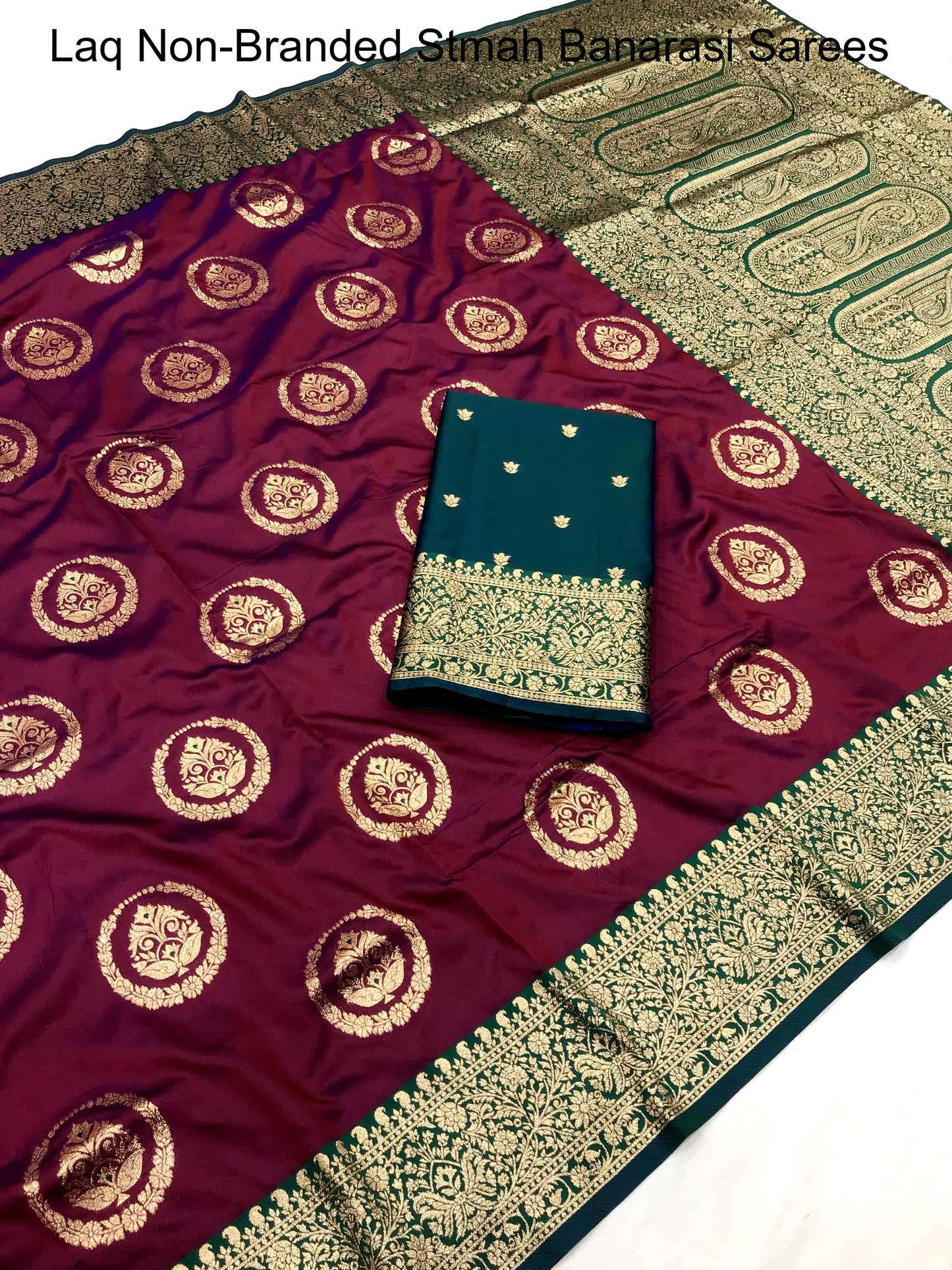 Laq Non-Branded Stmah Banarasi Sarees