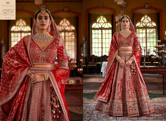 Lc-1146-C Dulhan Vol 3 Manjulla Tone Silk Lehenga Choli