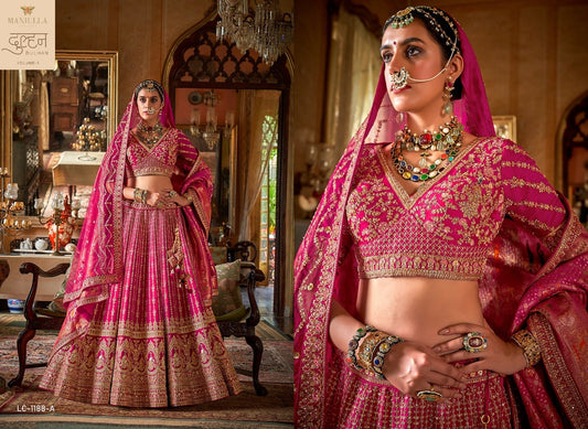 Lc-1188-A Dulhan Vol 3 Manjulla Tone Silk Lehenga Choli